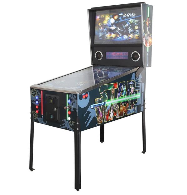 vitrual pinball machine with Star Wars Graphics